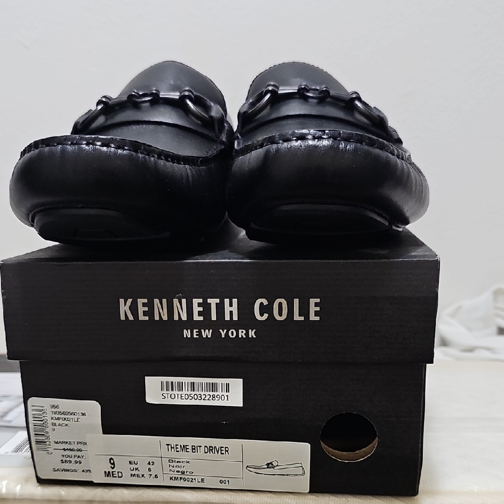 Kenneth Cole Black Leather Loafers